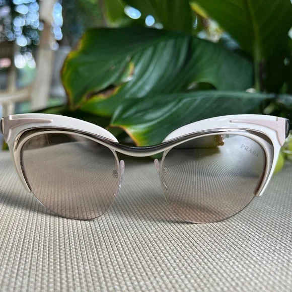 Prada | Accessories | Prada Pr60s Womens Classic Cremesilver  display picture 1
